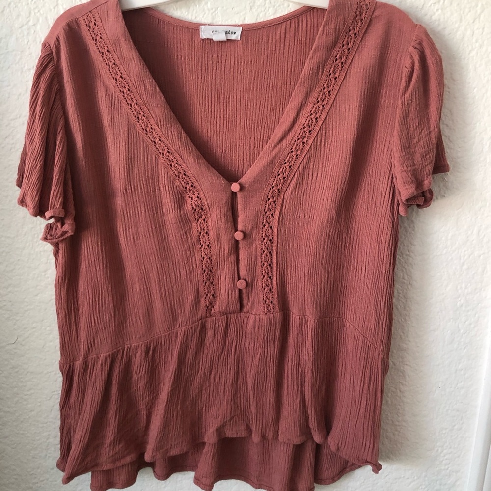 dark coral blouse!